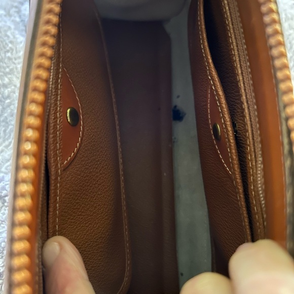 Dooney & Bourke Vintage Cream and Brown Crossbody Bag - Picture 14 of 14